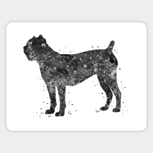 Cane corso dog black and white Magnet